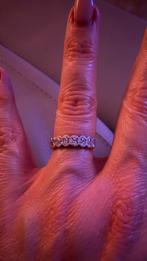 Witgouden ring met 28 diamantjes, Ophalen, Zo goed als nieuw