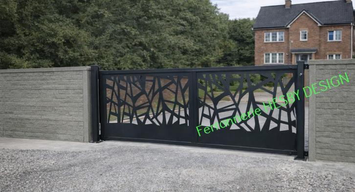 portail coulissant neuf destockage, Tuin en Terras, Tuinpoorten, Nieuw, Staal, 150 tot 200 cm, 200 cm of meer, Ophalen of Verzenden