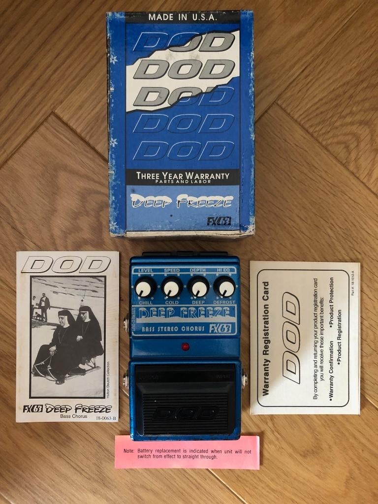DOD FX63 Deep Freeze Bass Stereo Chorus, Verzenden, Gebruikt, Chorus