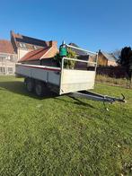 Remorque à double essieu 305x158 en aluminium, Enlèvement, Comme neuf