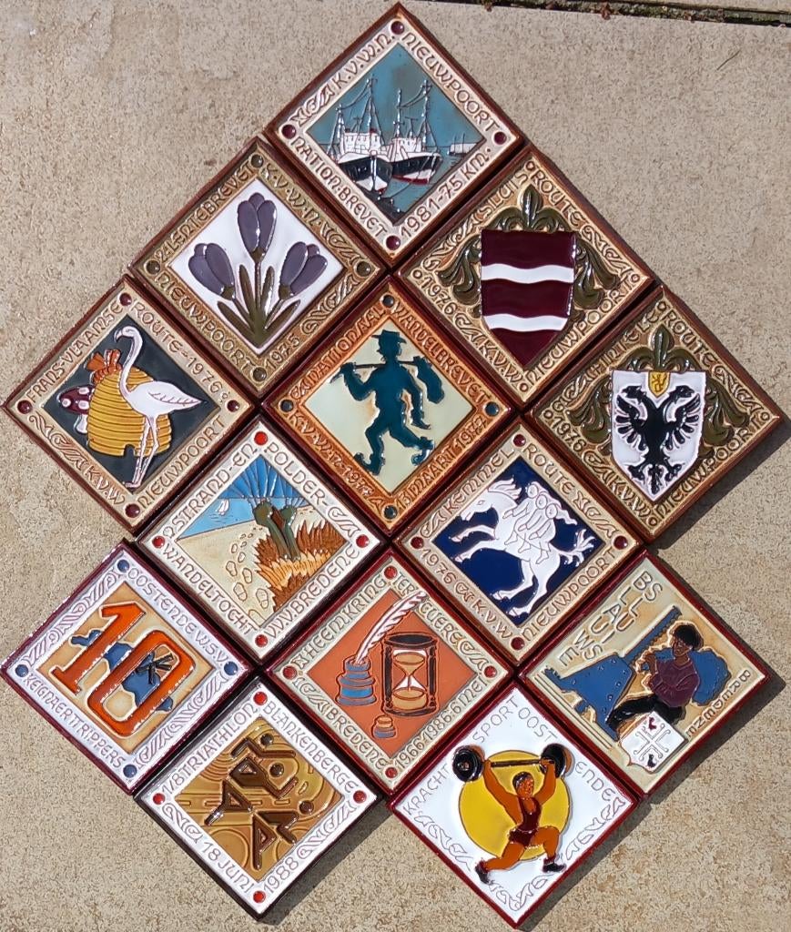 Keramiek Wandkeramiek Tegels Jan Kellner, Antiek en Kunst, Ophalen