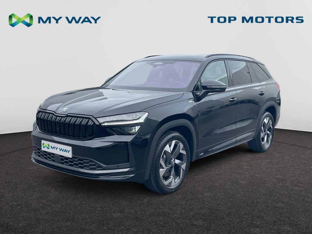 Skoda Kodiaq ** DIRECTIEWAGEN** Kodiaq Sportline 1,5 TSI m-H, Automaat, Alarm, Zwart, Kodiaq