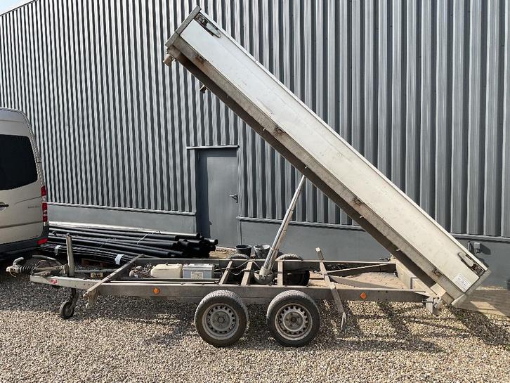 Aanhangwagen kipper kipaanhangwagen, Autos : Divers, Remorques, Utilisé, Enlèvement