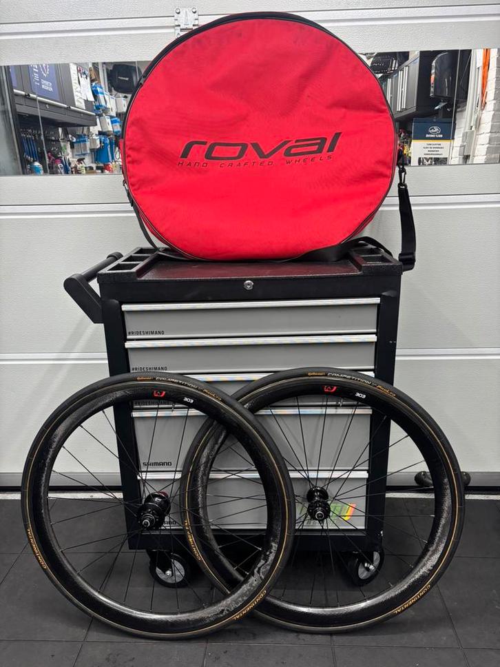 Zipp 303 Rimbrake + Disc tubular, Fietsen en Brommers, Fietsonderdelen, Zo goed als nieuw, Racefiets, Wiel, Ophalen