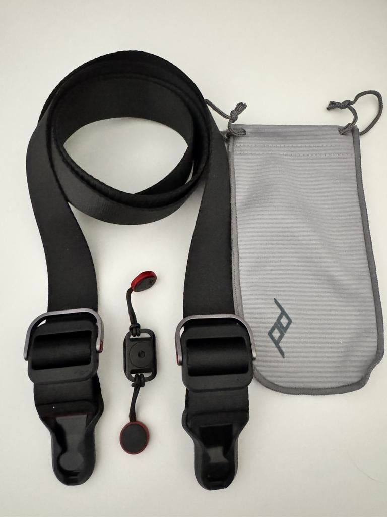 Sangle Peak Design Slide Lite Noir, Audio, Tv en Foto, Foto | Cameratassen, Ophalen, Zo goed als nieuw