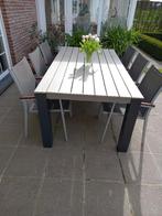 tuintafel en stoelen, Ophalen, Zo goed als nieuw, Rechthoekig, Aluminium