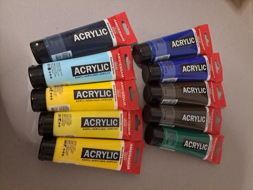 Amsterdam acryl verf 120ml 10 stuks, Bricolage & Construction, Peinture, Vernis & Laque, Enlèvement, Peinture