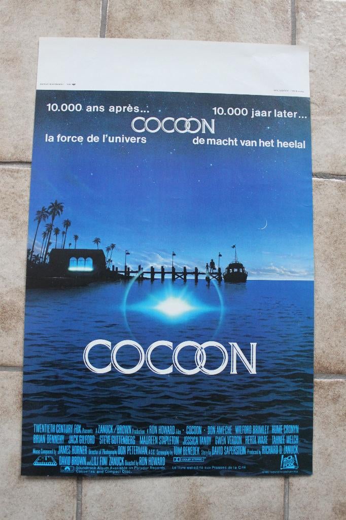 filmaffiche Cocoon 1985 filmposter, Rechthoekig Staand, Ophalen of Verzenden, Zo goed als nieuw, A1 t/m A3