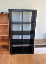Ikea kast Kallax 2x4 vakken (zwartbruin) – goede staat, 25 à 50 cm, Avec tablette(s), Moins de 150 cm, Enlèvement