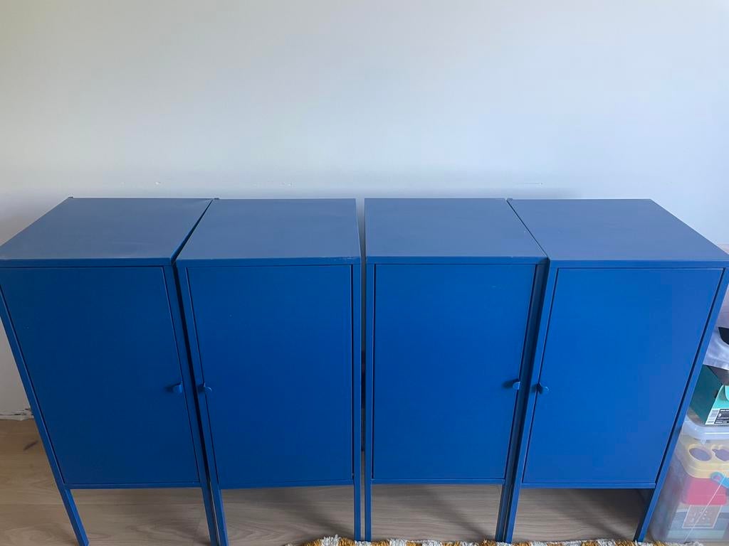 Metalen kastje IKEA (4 stuks), Ophalen, Zo goed als nieuw
