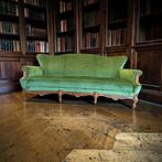 Chaise/canapé/canapé trois places baroque vert vintage, Antiquités & Art, Enlèvement