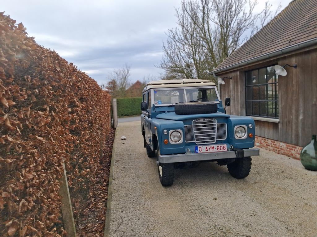 Unieke Land Rover Series 3, Auto's, Oldtimers, Land Rover, Blauw, Diesel, Particulier