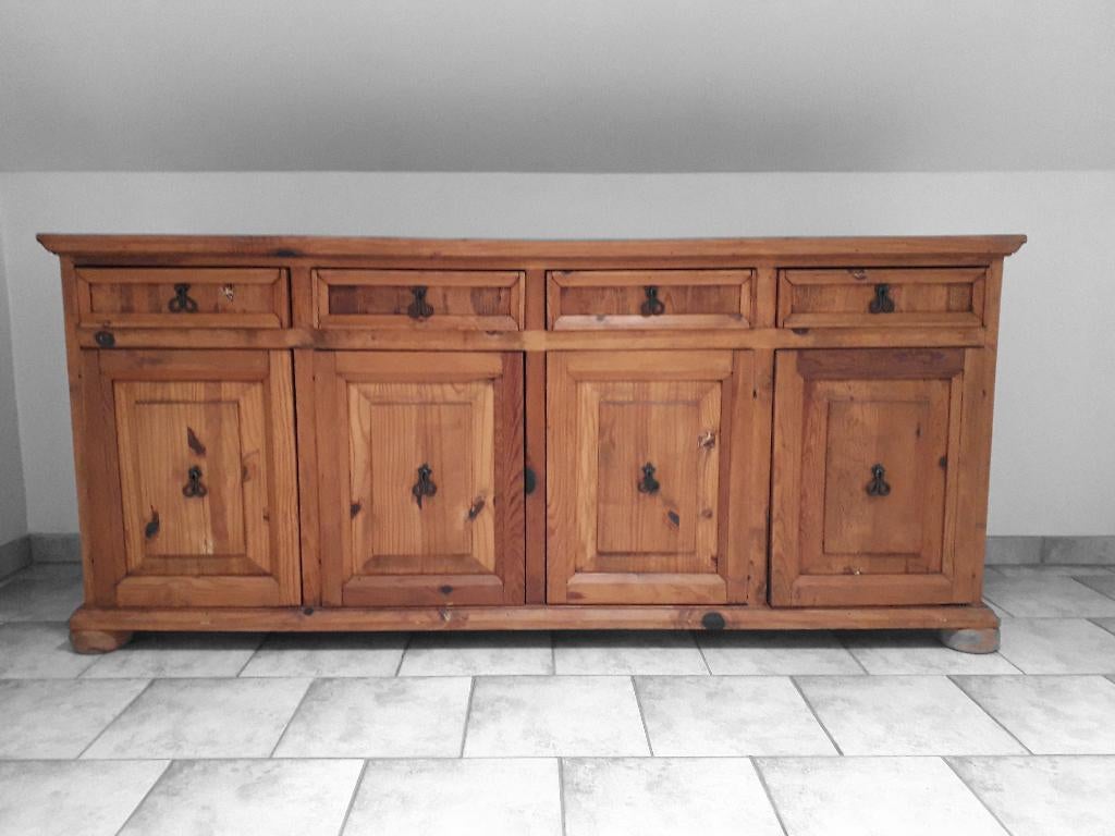 Meubles mexicains en pin massif, 200 cm ou plus, Avec tablette(s), Comme neuf, Enlèvement