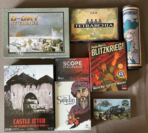 (Lichte) wargames: Castle Itter, Blitzkrieg, ..., Hobby & Loisirs créatifs, Jeux de société | Jeux de plateau, Comme neuf, 1 ou 2 joueurs