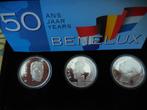 Benelux 3-delige zilveren doos, Ophalen of Verzenden, Zilver, Zilver