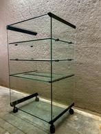 HIFI glasmeubel Galotti & Radice, Huis en Inrichting, Kasten | Vitrinekasten, Ophalen, Gebruikt, 100 tot 150 cm, Nineties Italiaans design