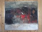 Lucien Van Den Driesche, 70 x 82 cm, Materie-compo, Paneel, Antiek en Kunst, Kunst | Schilderijen | Klassiek, Ophalen of Verzenden