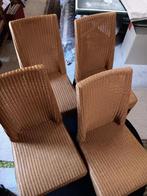rotan stoelen 4 stuks, Ophalen, Bruin, Riet of Rotan, Zo goed als nieuw