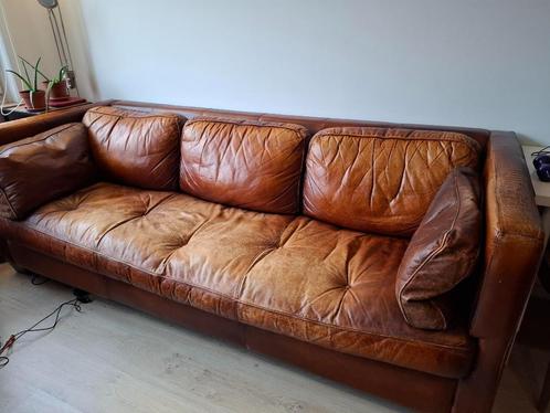 Zetel, Huis en Inrichting, Zetels | Zetels, Gebruikt, Rechte bank, Driepersoons, 200 tot 250 cm, 75 tot 100 cm, Kunststof, Ophalen