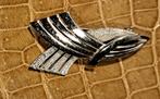 Vintage zilveren broche, Handtassen en Accessoires, Broches, Ophalen, 4 tot 7 cm, Gebruikt, Zilver