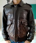 Veste aviateur/bombers cuir (M), Ophalen, Bruin