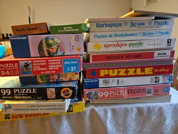 Kinderpuzzels aan 1 euro per stuk beschikbaar voor biedingen