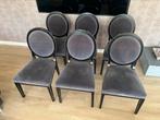 6 eetkamerstoelen Roche Bobois, Huis en Inrichting, Stoelen, Ophalen, Zo goed als nieuw, Vijf, Zes of meer stoelen, Stof