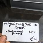 Vw Golf 5 1.4B 3drs 2006 Wagennr 2400165  Deurpaneel buiten, Auto-onderdelen, Ophalen, Gebruikt