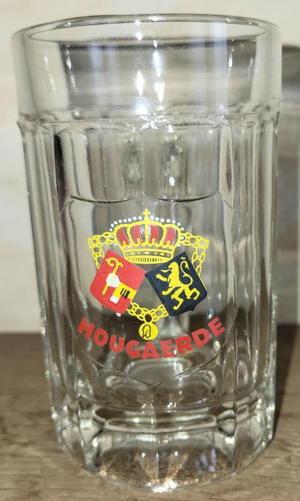 HOUGAERDE Bierbeker met facetten 25 cl *ZELDZAAM & VINTAGE*, Verzamelen, Biermerken, Nieuw, Glas of Glazen, Overige merken, Ophalen of Verzenden