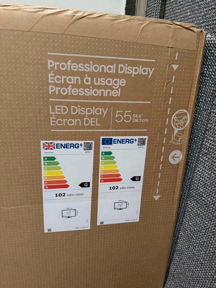 Samsung QM55C 55 inch – nieuw in doos, Audio, Tv en Foto, Televisies, Zo goed als nieuw, Samsung, Ophalen