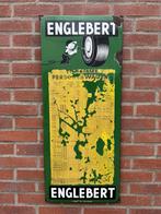Panneau d'affichage en émail ENGLEBERT 1953, Enlèvement ou Envoi, Utilisé, Panneau publicitaire