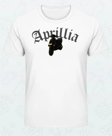 Aprillia SR 50 shirt (nieuw) Wit beschikbaar voor biedingen