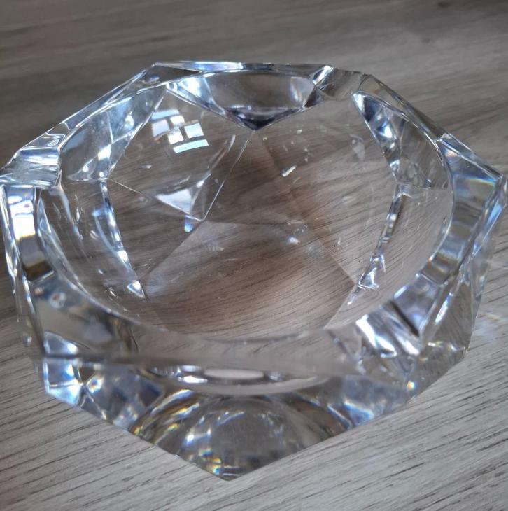 Kristallen asbak Val Saint Lambert, Antiek en Kunst, Antiek | Glaswerk en Kristal, Ophalen of Verzenden