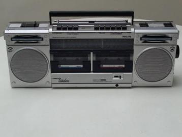 Stereo Radio-Cassette Boombox PHILIPS Type D8334 Sup. Tandem beschikbaar voor biedingen