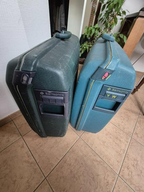 reiskoffer Samsonite, Handtassen en Accessoires, Koffers, Gebruikt, Hard kunststof, Slot, Wieltjes, Ophalen