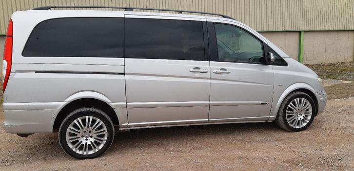 MERCEDES VIANO DUBBEL CABINE 3000CC V6 CDI AUTOMAAT, Auto's, Mercedes-Benz, Particulier, Viano, Diesel, Automaat, Leder, Ophalen