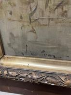 Grand tableau huile sur toile Moutons Signé Henry Schouten, Enlèvement