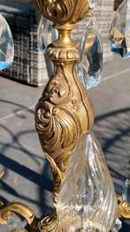 Lustre laton et perles, Maison & Meubles, Enlèvement, Utilisé