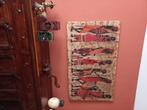 Zeer mooie afrikaanse batikdoek op kader., Huis en Inrichting, Ophalen, Overige typen, 125 cm of meer, Zo goed als nieuw