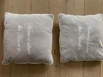 2 kussenslopen met kussenvulling, Ophalen, Zo goed als nieuw