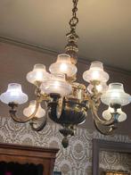 Luster met glazen stolpen, Antiek en Kunst, Ophalen