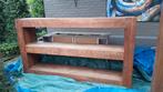 houten woonkamer-rek. 220 cm lang 125 cm hoog en 40 cm diep, Gebruikt, Ophalen