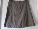 Jupe droite kaki tissu peau de pêche « Ultimi », taille 40, Kleding | Dames, Maat 38/40 (M), Ultimi, Bruin, Ophalen of Verzenden