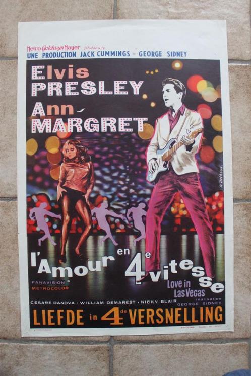 filmaffiche Elvis Presley Viva Las Vegas 1964 filmposter, Collections, Posters & Affiches, Comme neuf, Cinéma et TV, A1 jusqu'à A3