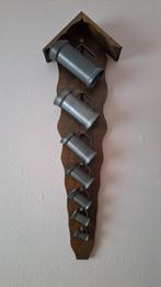 Wandhouder tinnen kannen maatbekers, Antiek en Kunst, Ophalen