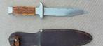 vintage mes met foudraal inox, Ophalen of Verzenden, Overige soorten, Mes of Dolk