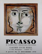 Originele poster Picasso | Exhibition Galerie Lucie Wei, Verzamelen, Ophalen, Rechthoekig Staand, Zo goed als nieuw, A1 t/m A3