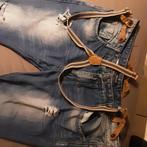 Vintage verbleekte jarreteljeans met gaten, Kleding | Heren, Ophalen of Verzenden