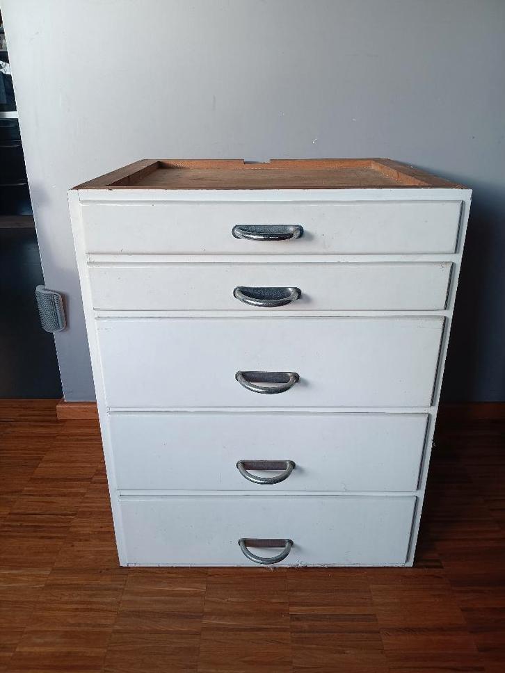 Vintage ladeblok, Antiek en Kunst, Curiosa en Brocante, Ophalen