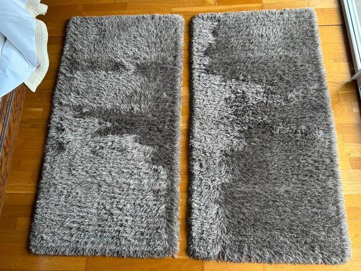Gratis: Van Caster, 2 tapijten taupe costa mix 70 x 140, Huis en Inrichting, Stoffering | Tapijten en Vloerkleden, Zo goed als nieuw